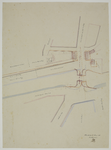 214395 Plattegrond van de Catharijnebrug met directe omgeving te Utrecht; met weergave van aangrenzende straten; met ...